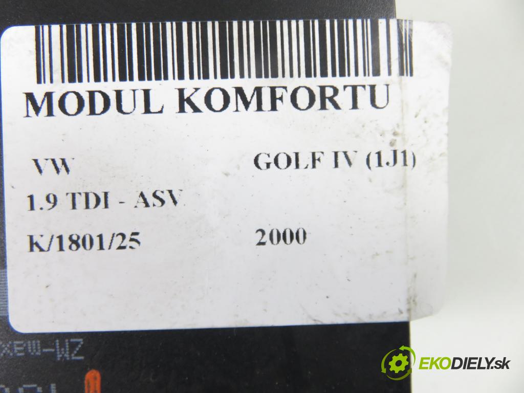 VW GOLF IV (1J1) HB 2000 81,00 1.9 TDI 110 - ASV 1896,00 MODUL komfortu 1J0959799AH