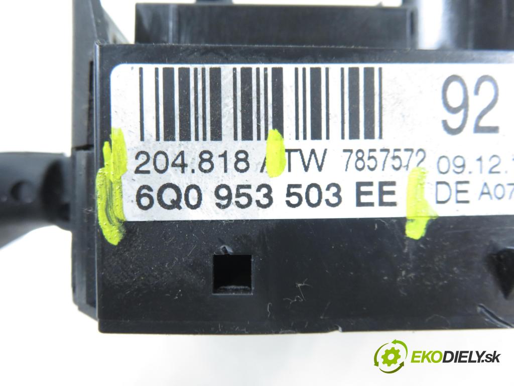 SKODA FABIA II Combi (545) KOMBI 2011 77,00 1.2 TSI - CBZB 1197,00 PAKA/ŘAZENÍ/SADA: 6Q0953503EE