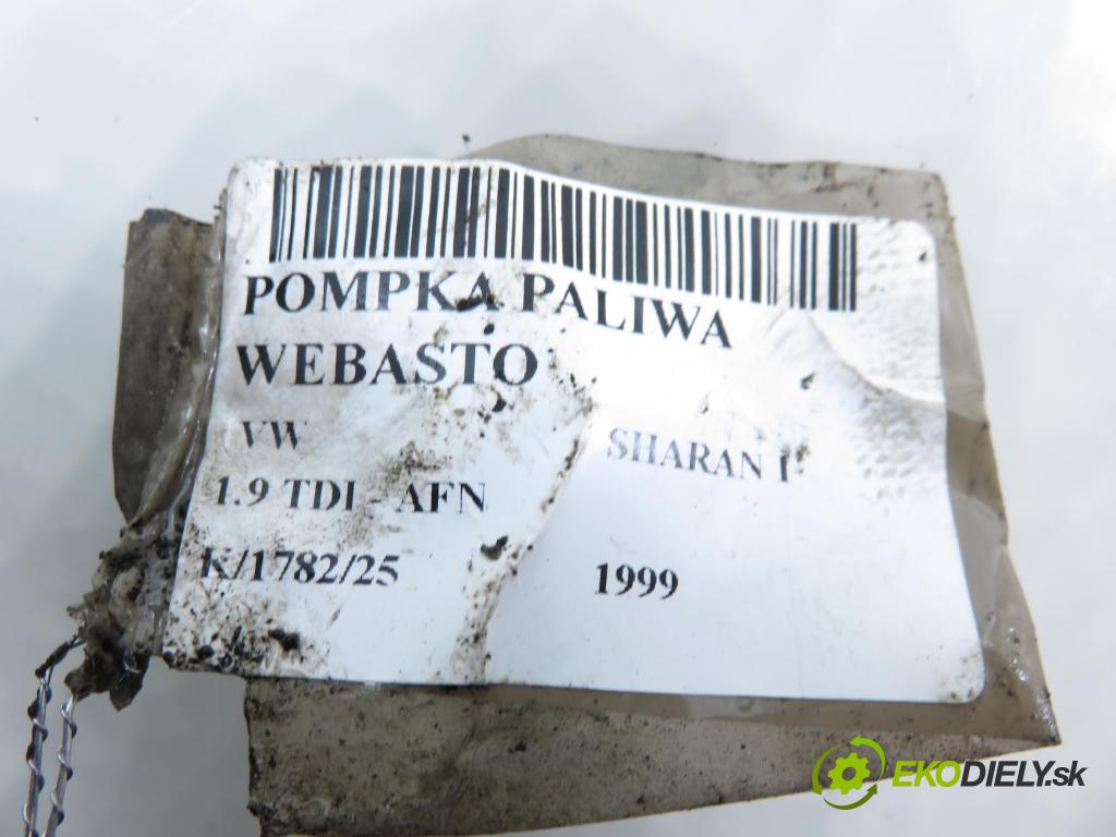 VW SHARAN (7M8, 7M9, 7M6) HB 1999 81,00 1.9 TDI 110 - AFN 1896,00 pumpa paliva Webasto 25186445