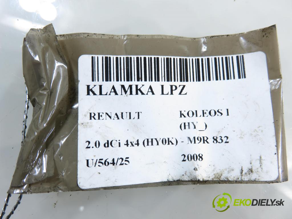RENAULT KOLEOS I (HY_) SUV 2008 110,00 2.0 dCi 4x4 150 - M9R 832 1995,00 Kľučka LPZ 80611JY00