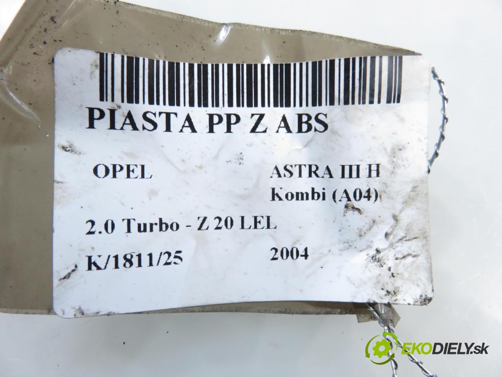 OPEL ASTRA H Kombi (A04) KOMBI 2004 125,00 2.0 Turbo - Z 20 LEL 1998,00 náboj PP ABS 