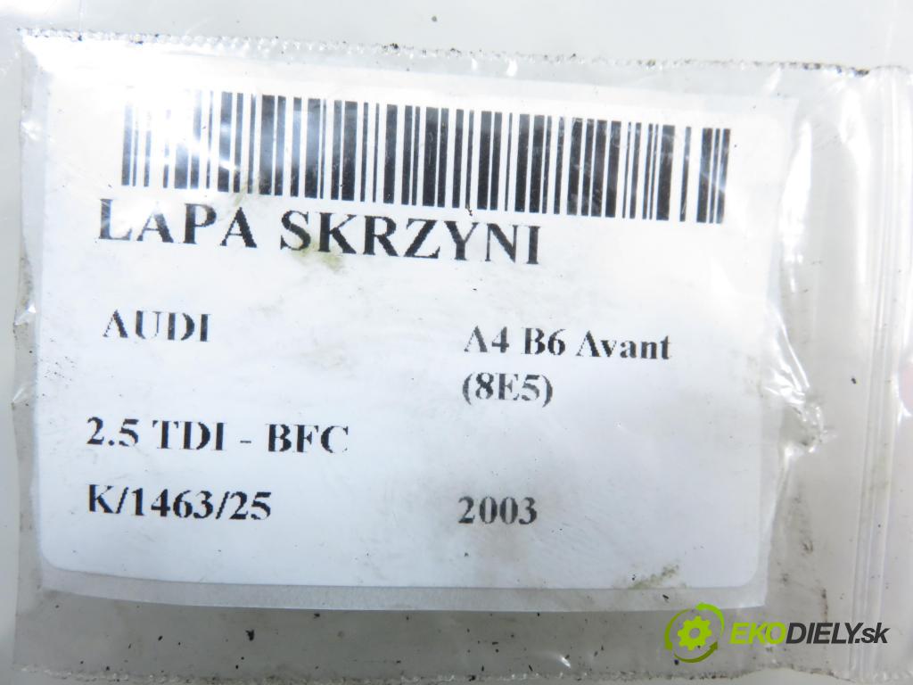 AUDI A4 Avant (8E5, B6) KOMBI 2003 120,00 2.5 V6 TDI 163 - BFC 2496,00 podpera prevodovky 8E0399263AF
