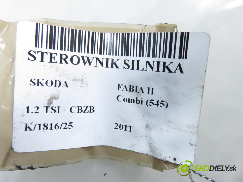 SKODA FABIA II Combi (545) KOMBI 2011 77,00 1.2 TSI - CBZB 1197,00 Riadiaca jednotka Motor 03F906070N ; 5WP44632