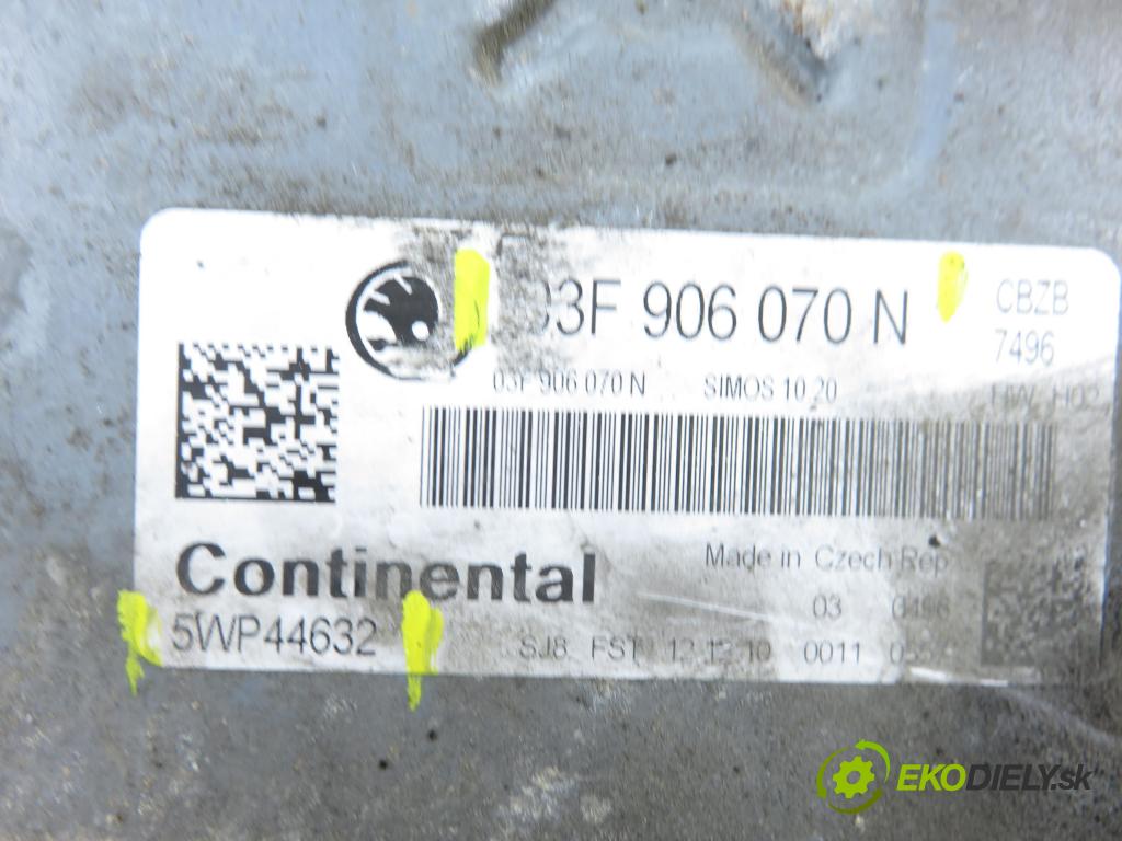 SKODA FABIA II Combi (545) KOMBI 2011 77,00 1.2 TSI - CBZB 1197,00 Riadiaca jednotka Motor 03F906070N ; 5WP44632