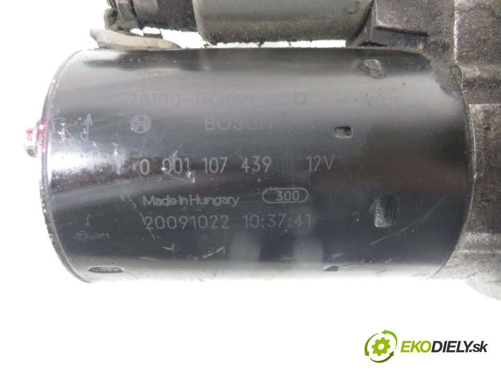 PEUGEOT 107 (PM_, PN_) HB 2006 50,00 1.0 68 - CFB (1KR) 998,00 Štartér 281000Q021 ; 0001107439 (Štartér)