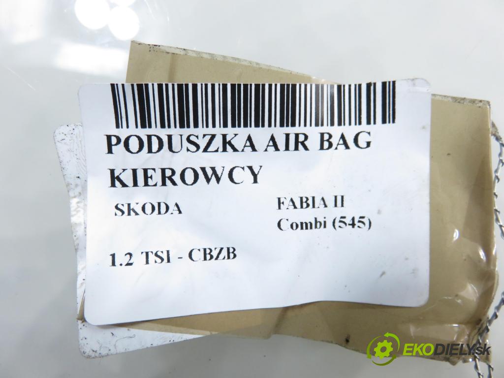 SKODA FABIA II Combi (545) KOMBI 2011 77,00 1.2 TSI - CBZB 1197,00 AirBag air BAG volantu 61872050A ; 5J0880201H