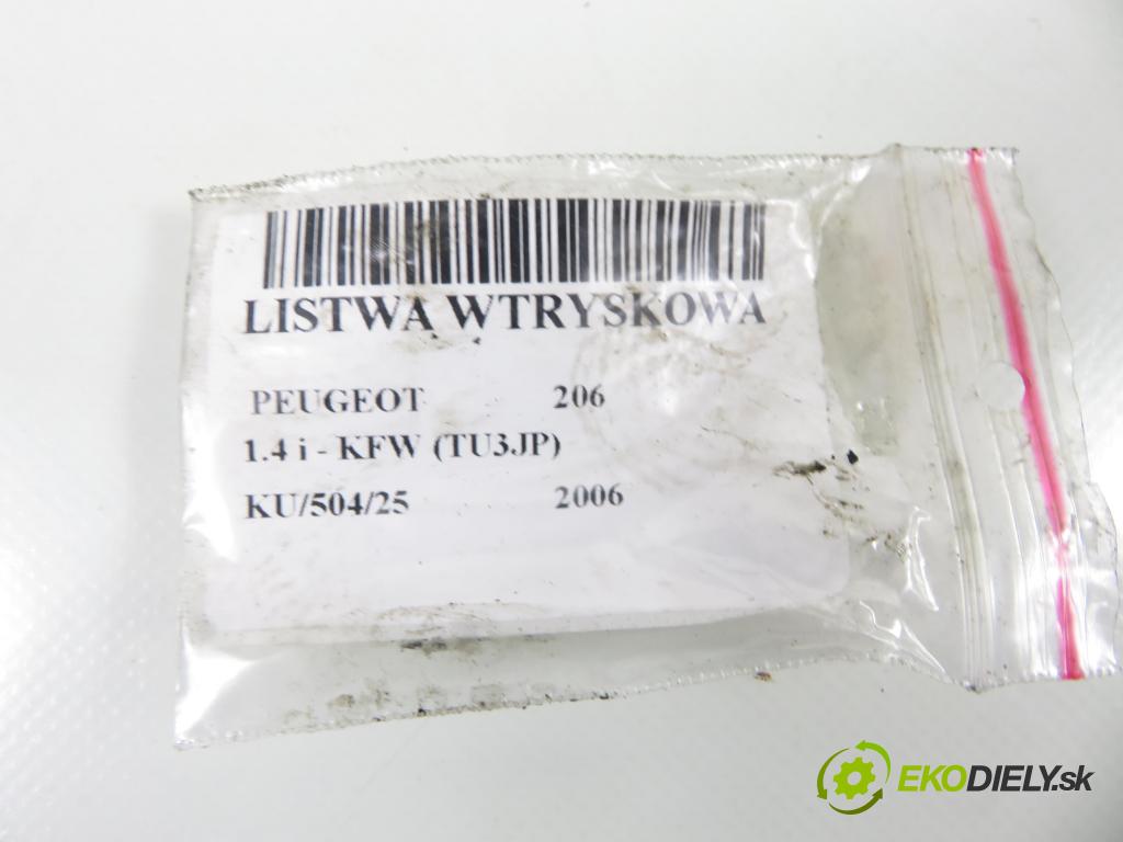PEUGEOT 206 liftback (2A/C) HB 2006 55,00 1.4 75 - KFW 1360,00 lišta vstřikovací 9655833580 ; 01F023 (Vstřikovací lišta)