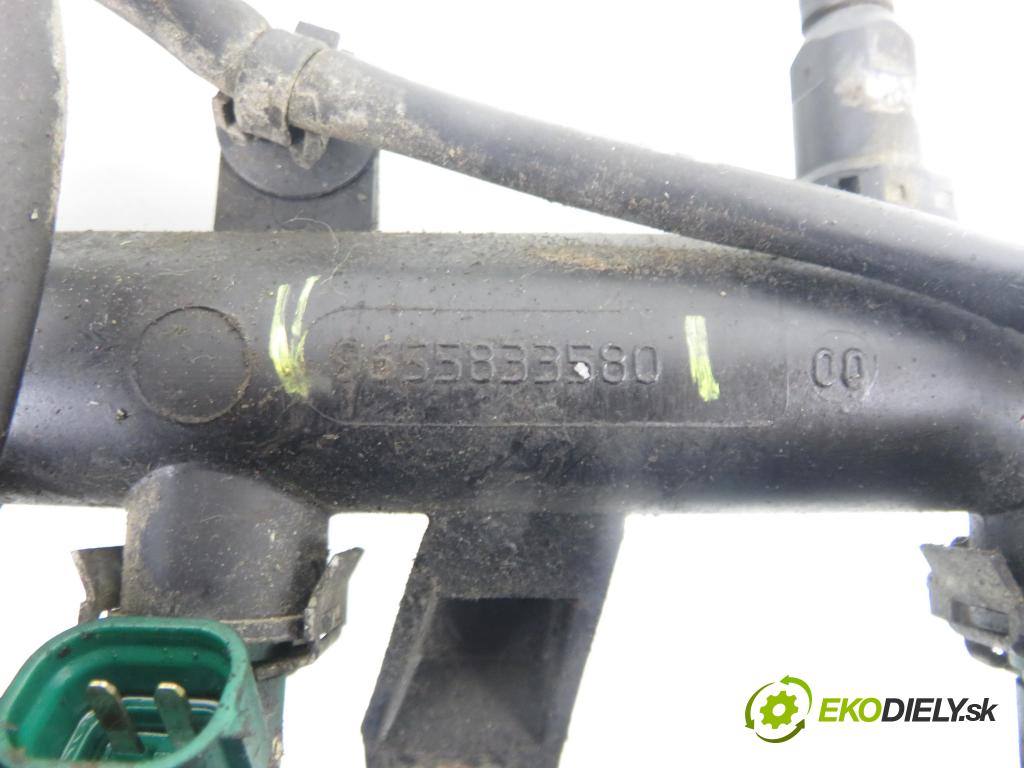 PEUGEOT 206 liftback (2A/C) HB 2006 55,00 1.4 75 - KFW 1360,00 lišta vstřikovací 9655833580 ; 01F023 (Vstřikovací lišta)