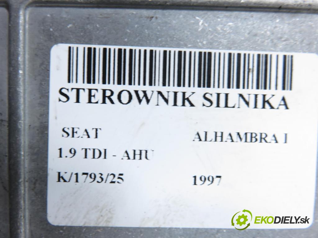 SEAT ALHAMBRA (7V8, 7V9) MINIVAN 1997 66,00 1.9 TDI 90 - AHU 1896,00 Riadiaca jednotka Motor 028906021ES ; 0281001531