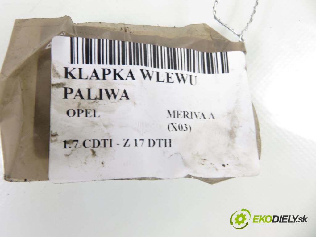 OPEL MERIVA A nadwozie wielkoprzestrzenne (MPV) (X03) HB 2004 74,00 1.7 CDTI 100 - Z 17 DTH 1686,00 dvířka nádrže paliva 468435664 (Klika dveří ostatní)