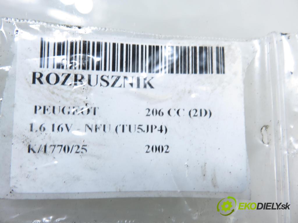 PEUGEOT 206 CC (2D) CABRIO 2002 80,00 1.6 16V - NFU 1587,00 Štartér  (Štartér)
