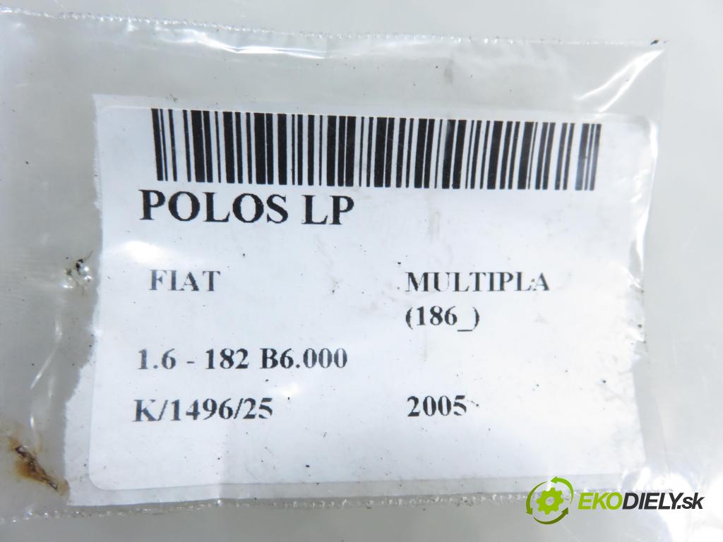 FIAT MULTIPLA (186_) MINIVAN 2005 0,00 1.6 - 182 B6.000 1596,00 poloos LP