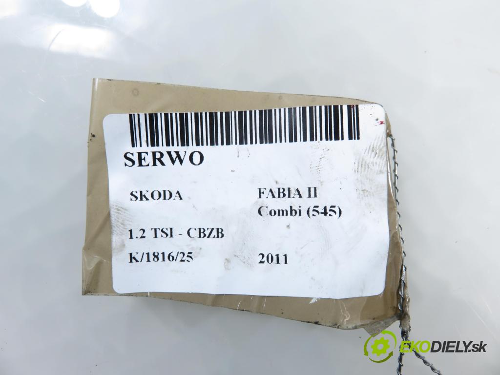 SKODA FABIA II Combi (545) KOMBI 2011 77,00 1.2 TSI - CBZB 1197,00 Posilovač 6R1614105G (Servočerpadlo)