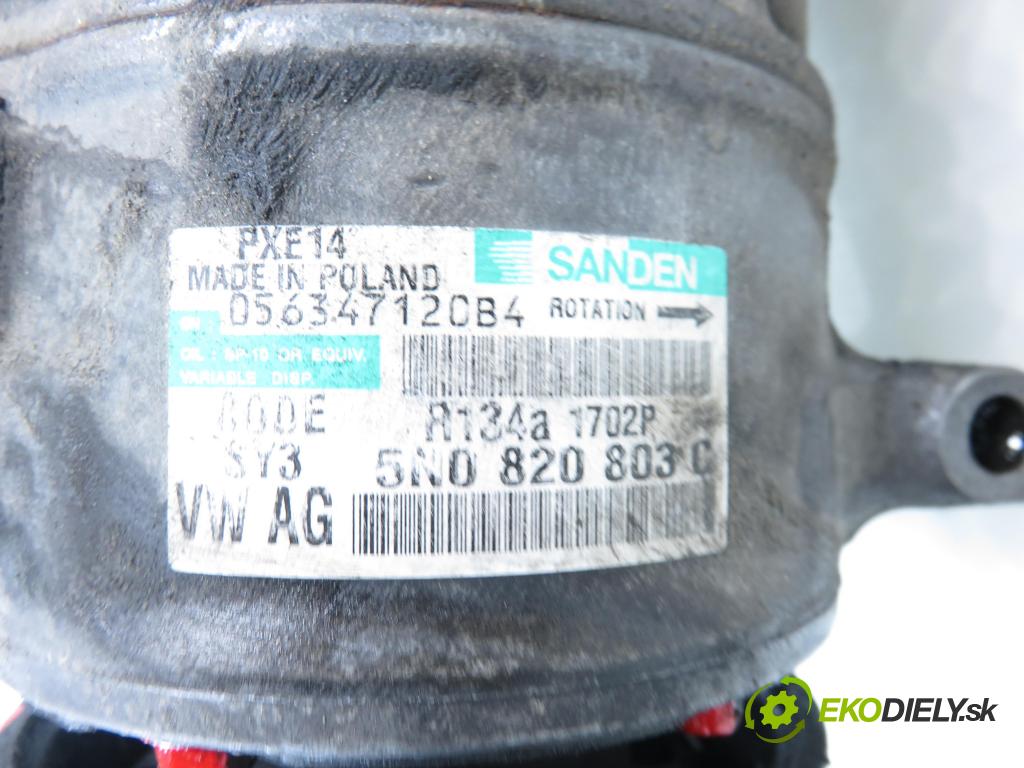 SKODA FABIA II Combi (545) KOMBI 2011 77,00 1.2 TSI - CBZB 1197,00 KOMPRESOR: klimatizace 5N0820803C (Kompresor klimatizace)