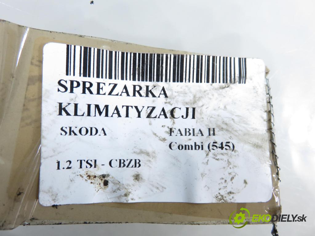 SKODA FABIA II Combi (545) KOMBI 2011 77,00 1.2 TSI - CBZB 1197,00 KOMPRESOR: klimatizace 5N0820803C (Kompresor klimatizace)