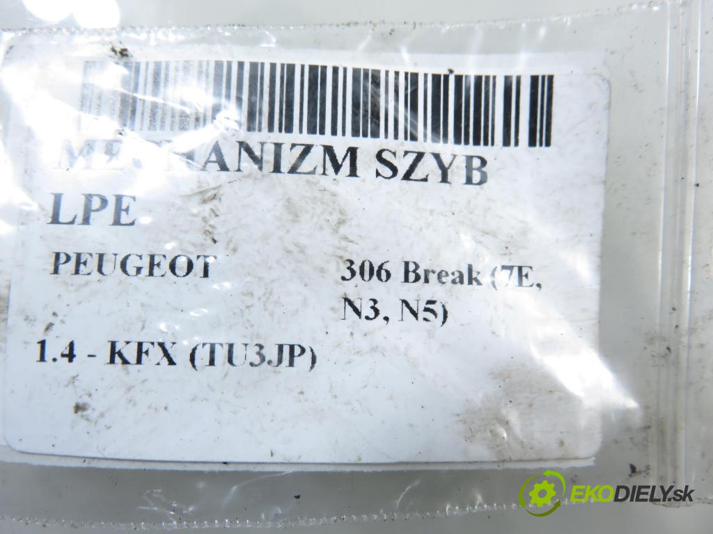 PEUGEOT 306 Break (7E, N3, N5) KOMBI 2001 0,00 1.4 - KFX (TU3JP) 1361,00 mechanismus oken