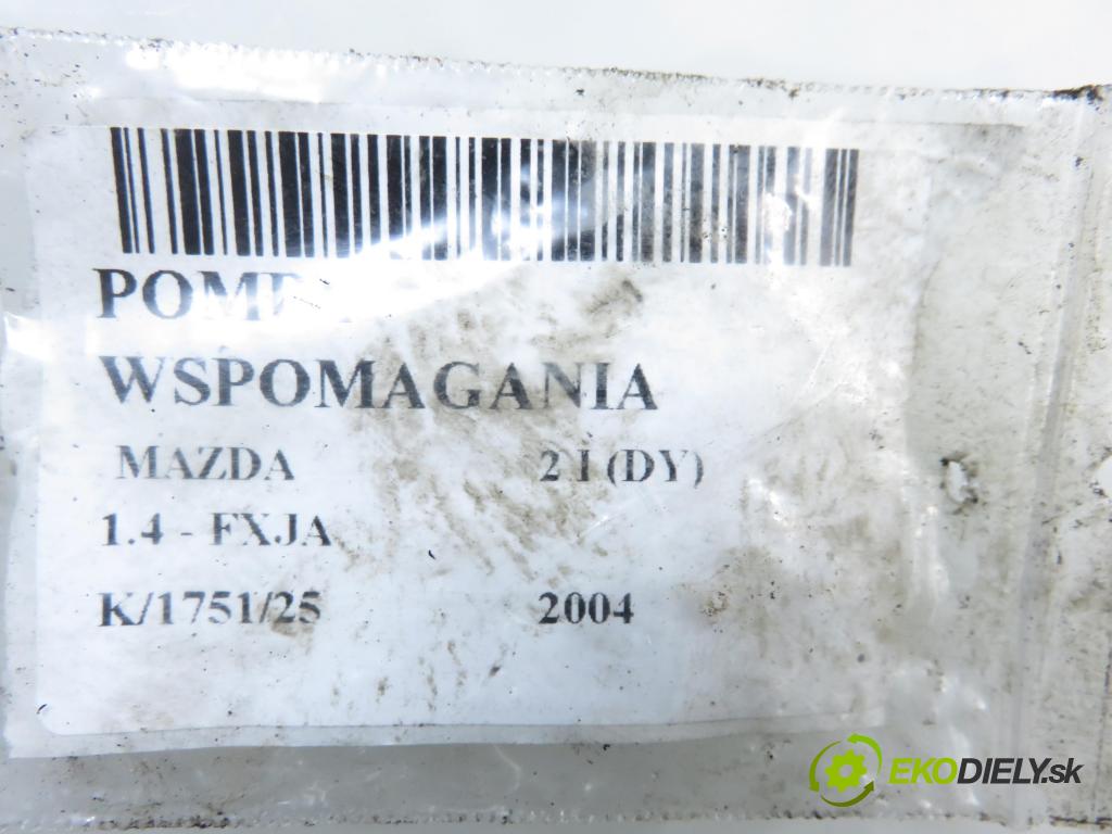 MAZDA 2 (DY) HB 2004 59,00 1.4 - FXJA 1388,00 Pumpa servočerpadlo 2S6E3A733AA ; HBDHP (Servočerpadlo)