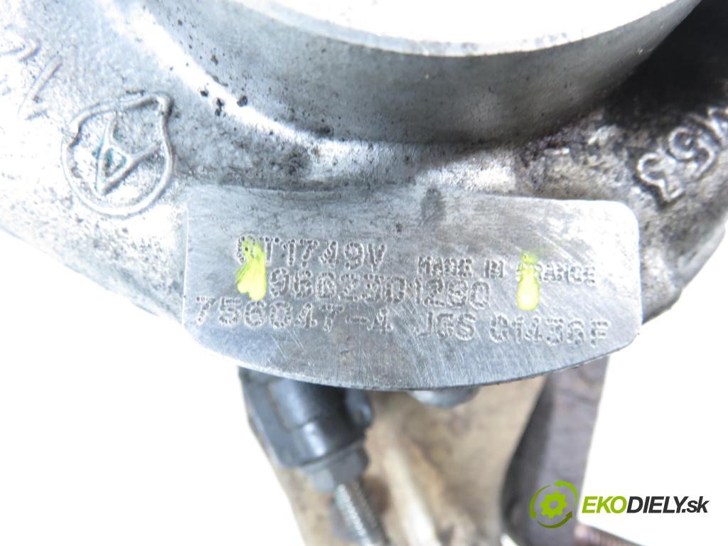 CITROEN C5 II (RC_) LIFTBACK 2006 100,00 2.0 HDi 136 - RHR (DW10BTED4) 1997,00 Turbodúchadlo 9662301280 (Turbodúchadlo (kompletné))