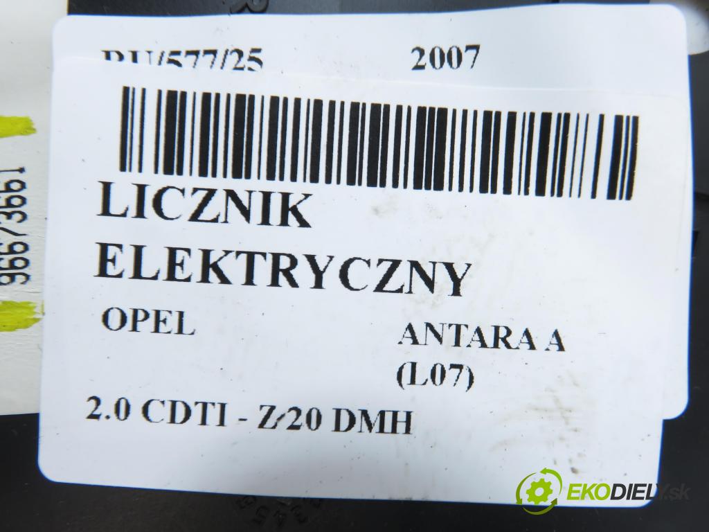 OPEL ANTARA A (L07) SUV 2007 110,00 2.0 CDTI 150 - Z 20 DMH 1991,00 prístrojovka elektrický 96673661