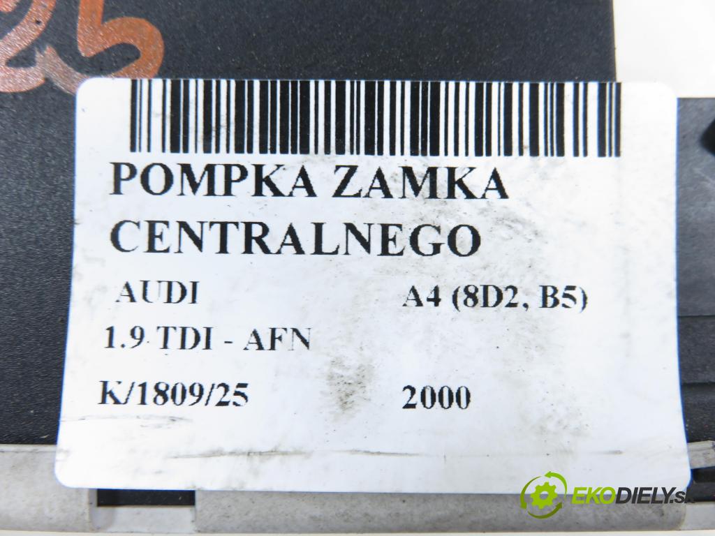 AUDI A4 (8D2, B5) SEDAN 2000 81,00 1.9 TDI 110 - AFN 1896,00 motorek zámku centrálního 8L0862257L