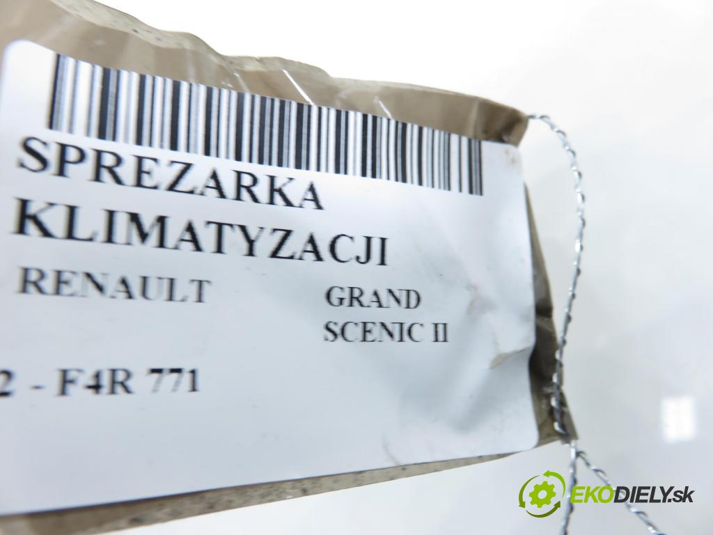 RENAULT GRAND SCENIC II (JM0/1_) MINIVAN 2004 99,00 2.0 135 - F4R 771 1998,00 KOMPRESOR: klimatizace 8200940233 ; 01140855 (Kompresor klimatizace)