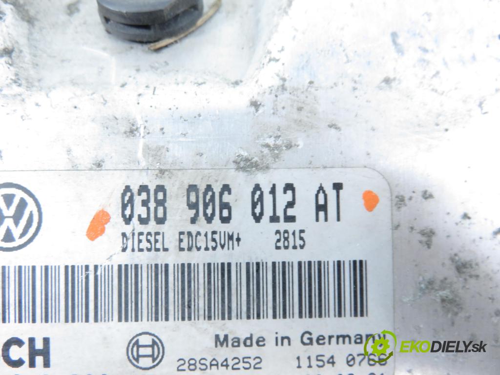SEAT TOLEDO II (1M2) SEDAN 2000 81,00 1.9 TDI - ASV 1896,00 Riadiaca jednotka Motor 038906012AT ; 0281010062