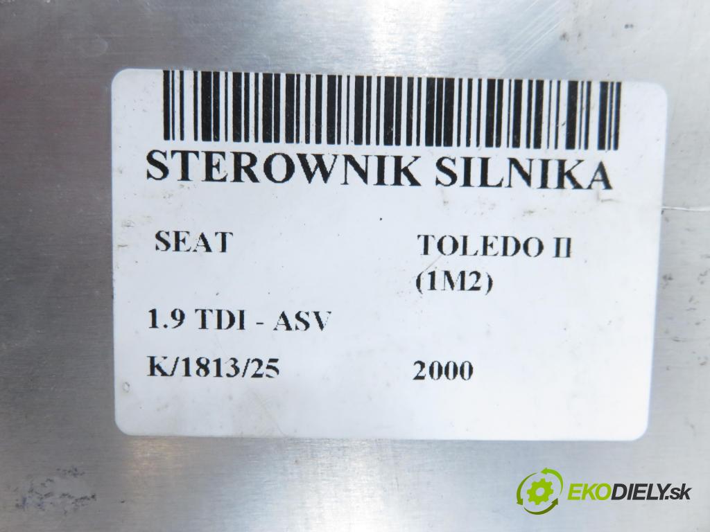 SEAT TOLEDO II (1M2) SEDAN 2000 81,00 1.9 TDI - ASV 1896,00 Riadiaca jednotka Motor 038906012AT ; 0281010062