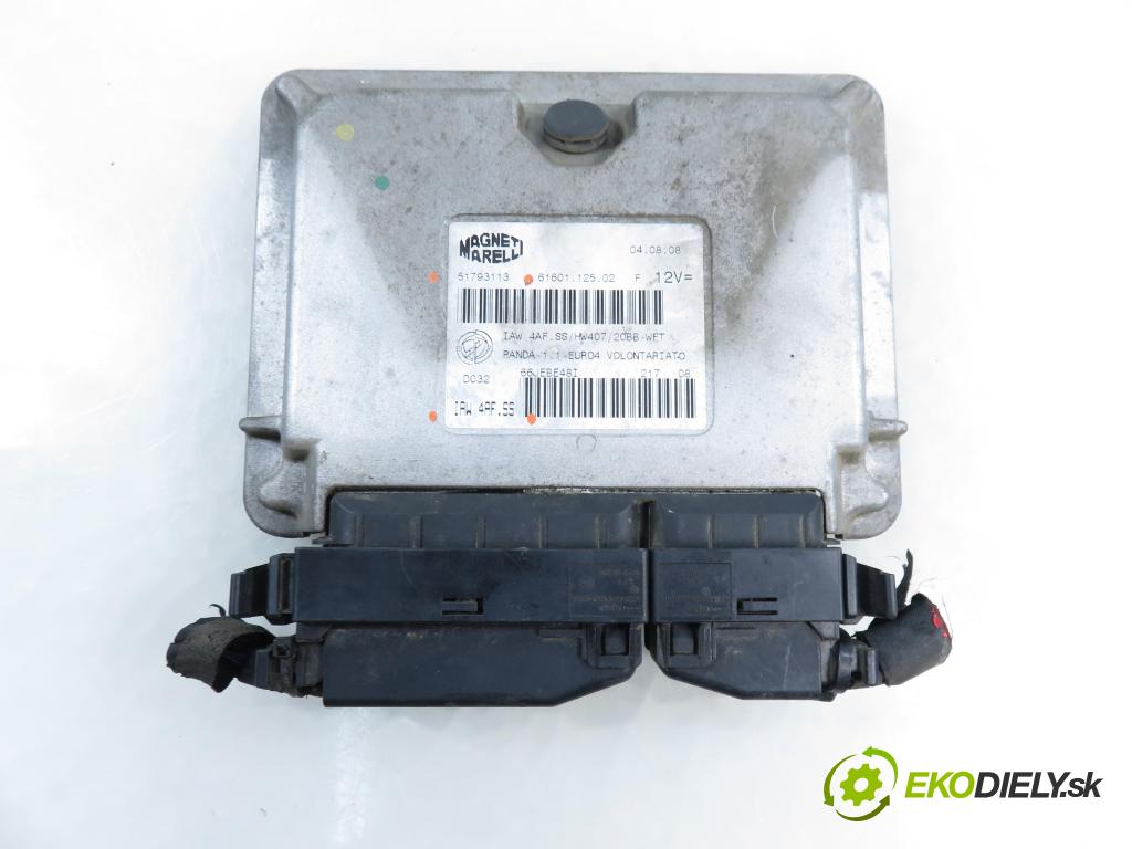 FIAT PANDA (169_) HB 2008 40,00 1.1 54 - 187 A1.000 1108,00 Riadiaca jednotka Motor 51793113 ; IAW4AFSS