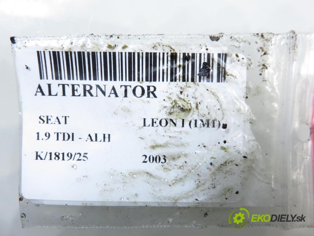 SEAT LEON (1M1) HB 2003 66,00 1.9 TDI 90 - ALH 1896,00 Alternátor 028903029G (Alternátor)