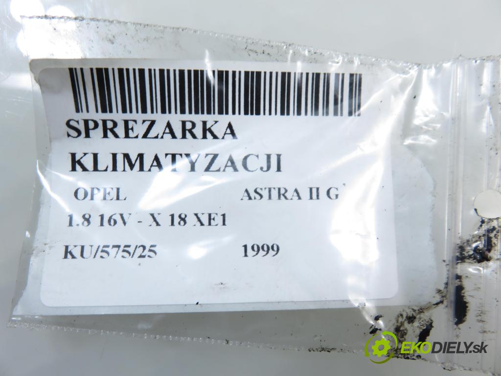 OPEL ASTRA G liftback (T98) HB 1999 85,00 1.8 16V - X 18 XE1 1796,00 KOMPRESOR: klimatizácie (Kompresor klimatizácie)