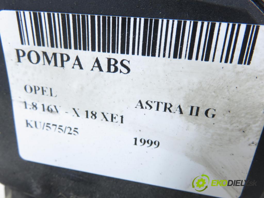 OPEL ASTRA G liftback (T98) HB 1999 85,00 1.8 16V - X 18 XE1 1796,00 Pumpa ABS 0273004363 ; 0265220534 ; 90581418 (Pumpa ABS)