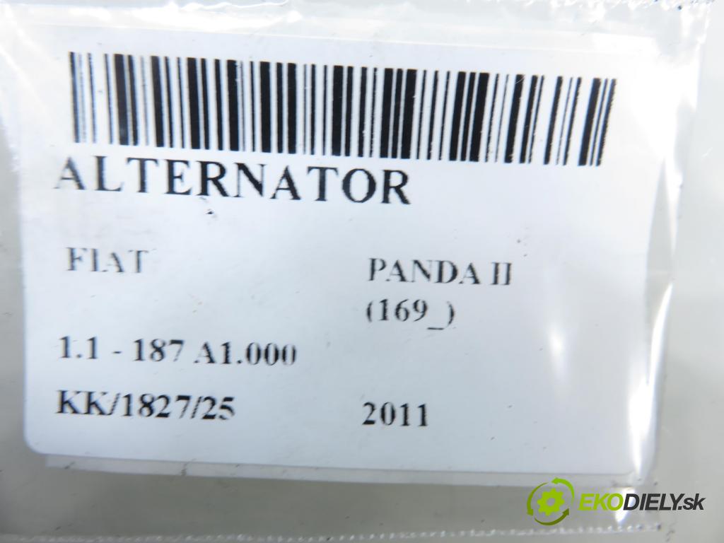 FIAT PANDA (169_) HB 2008 40,00 1.1 54 - 187 A1.000 1108,00 Alternátor  (Alternátor)