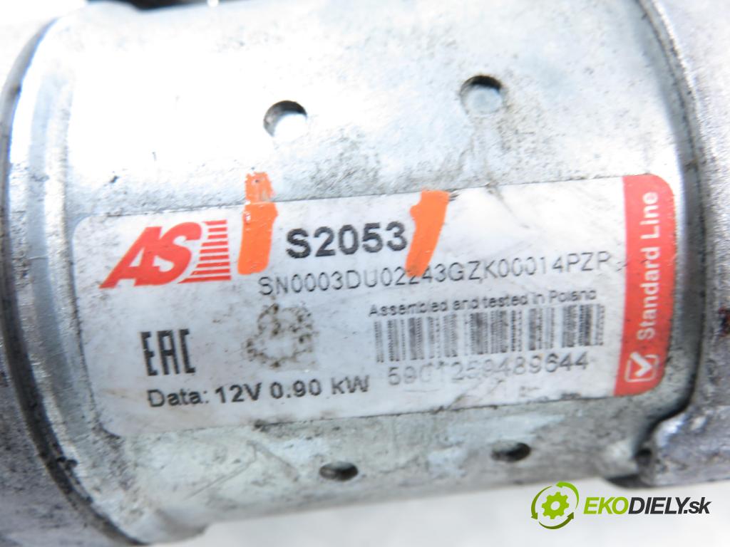 FIAT PANDA (169_) HB 2008 40,00 1.1 54 - 187 A1.000 1108,00 startér S2053 (Startér)