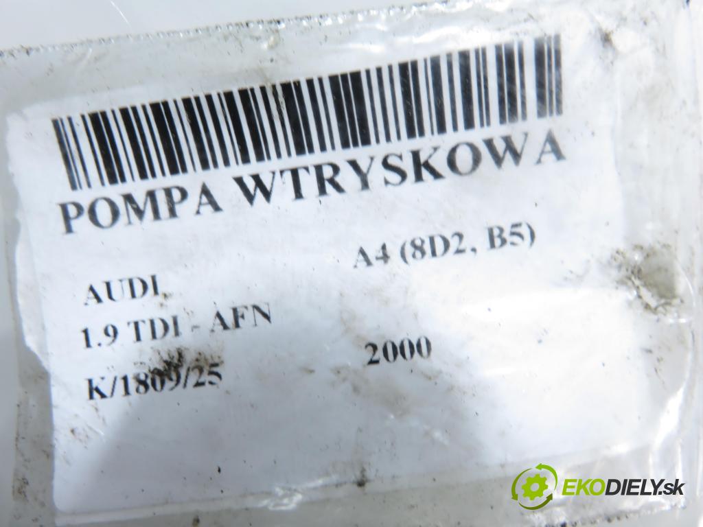 AUDI A4 (8D2, B5) SEDAN 2000 81,00 1.9 TDI 110 - AFN 1896,00 Pumpa vstrekovacia 028130115A ; 0460404969 (Vstrekovacie čerpadlo)