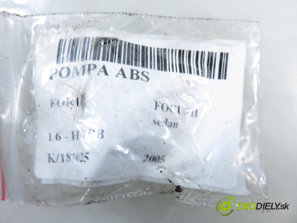 FORD FOCUS II sedan (DB_, FCH, DH) SEDAN 2005 74,00 1.6 - HWDB 1596,00 Pumpa ABS 10096001193 ; 3M512C405HB ; 10020602164 (Pumpa ABS)