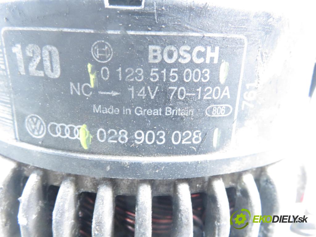 AUDI A4 (8D2, B5) SEDAN 2000 81,00 1.9 TDI 110 - AFN 1896,00 Alternátor 028903028 ; 0123515003 (Alternátor)