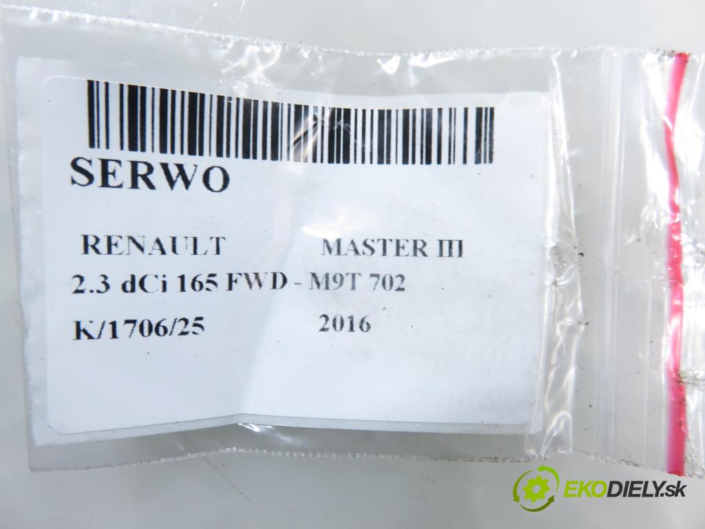 RENAULT MASTER III Platforma / podwozie (EV, HV, UV) KABINA/PLATFORMA 2016 120,00 2.3 dCi 165 FWD - M9T 702 2298,00 Posilovač 472100453R ; 03786952014 (Servočerpadlo)