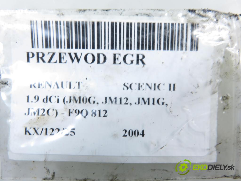 RENAULT SCENIC II (JM0/1_) MINIVAN 2004 88,00 1.9 dCi 120 - F9Q 812 1870,00 trubka EGR 8200217887C ; 8200217887