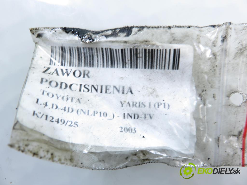 TOYOTA YARIS (_P1_) HB 2003 55,00 1.4 D-4D (NLP10_) - 1ND-TV 1364,00 ELEKTROVENTIL: VAKUUM: 2581933010 ; 1397000790
