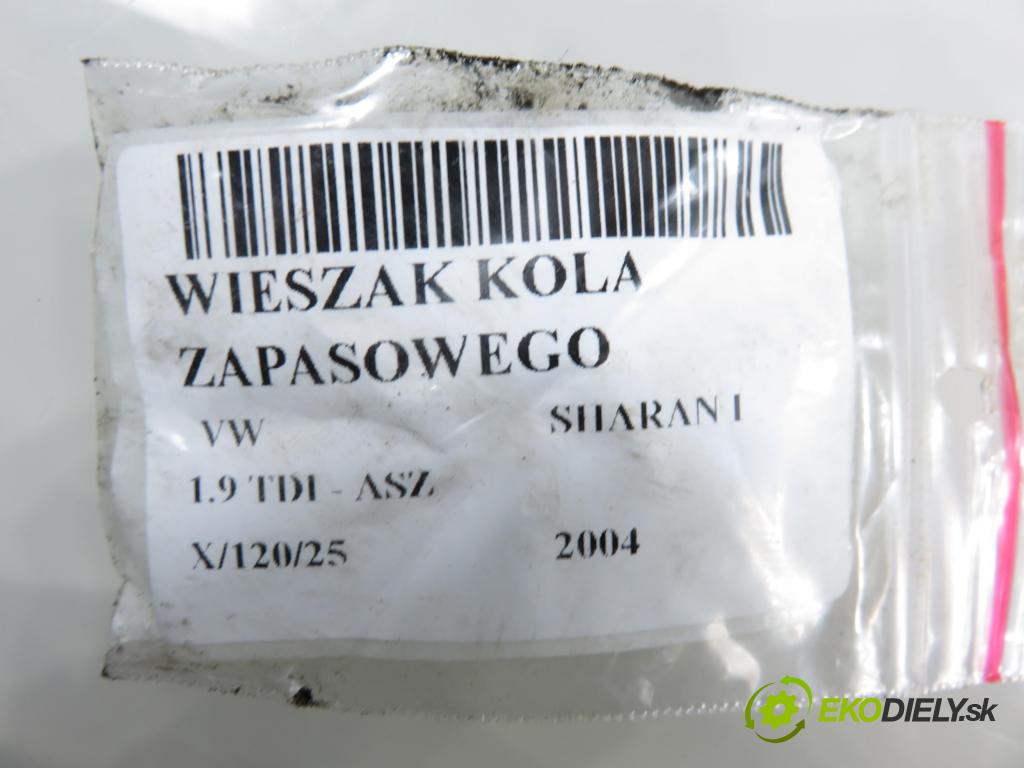 VW SHARAN (7M8, 7M9, 7M6) MINIVAN 2004 96,00 1.9 TDI PD 130 - ASZ 1896,00 ZÁVĚS KOLA NÁHRADNÍ: 7M3803660C