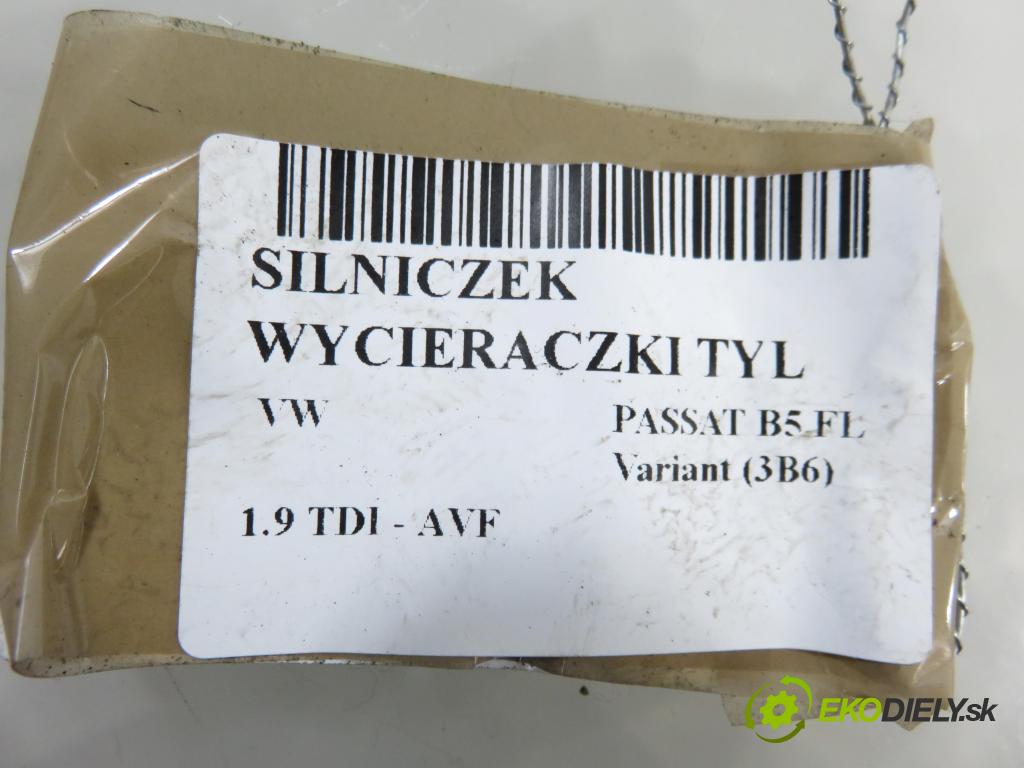 VW PASSAT B5.5 Variant (3B6) KOMBI 2002 96,00 1.9 TDI PD 130 - AVF 1896,00 motorek stěrače ZADNÍ: 3B9955711C
