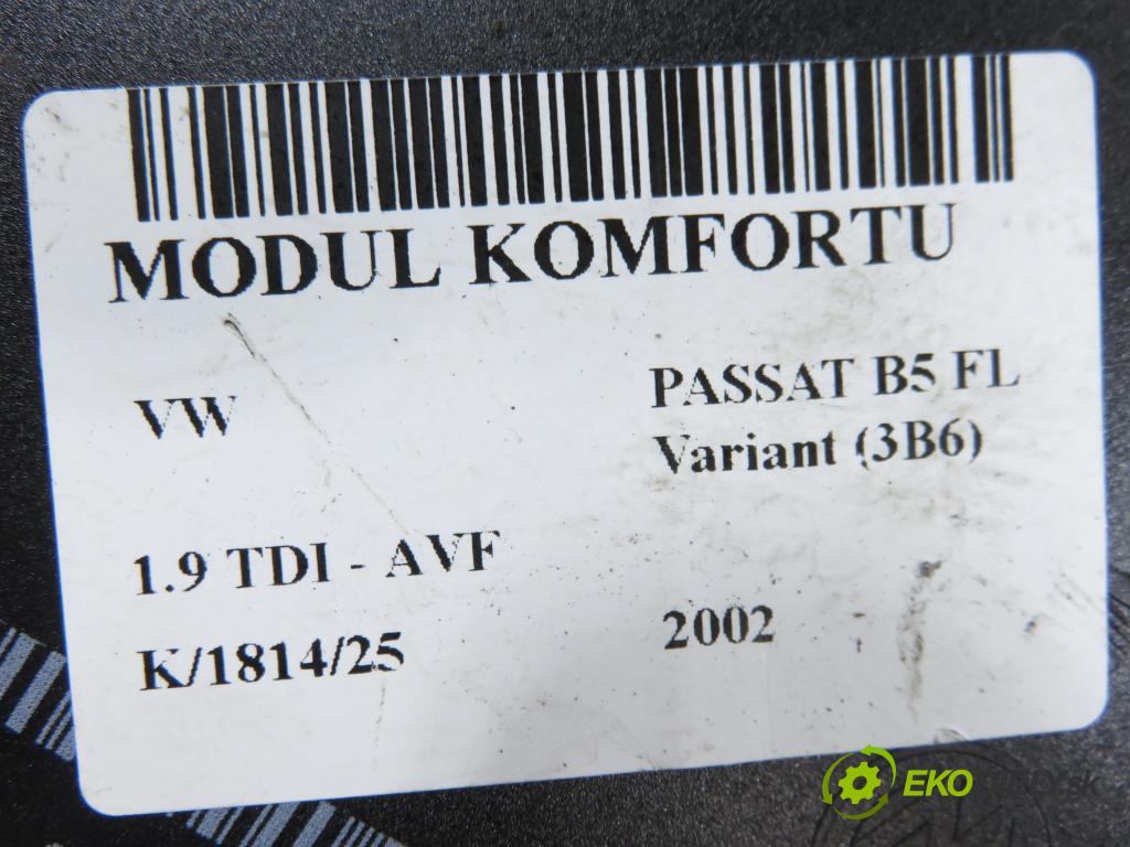 VW PASSAT B5.5 Variant (3B6) KOMBI 2002 96,00 1.9 TDI PD 130 - AVF 1896,00 MODUL komfortu 1C0959799B