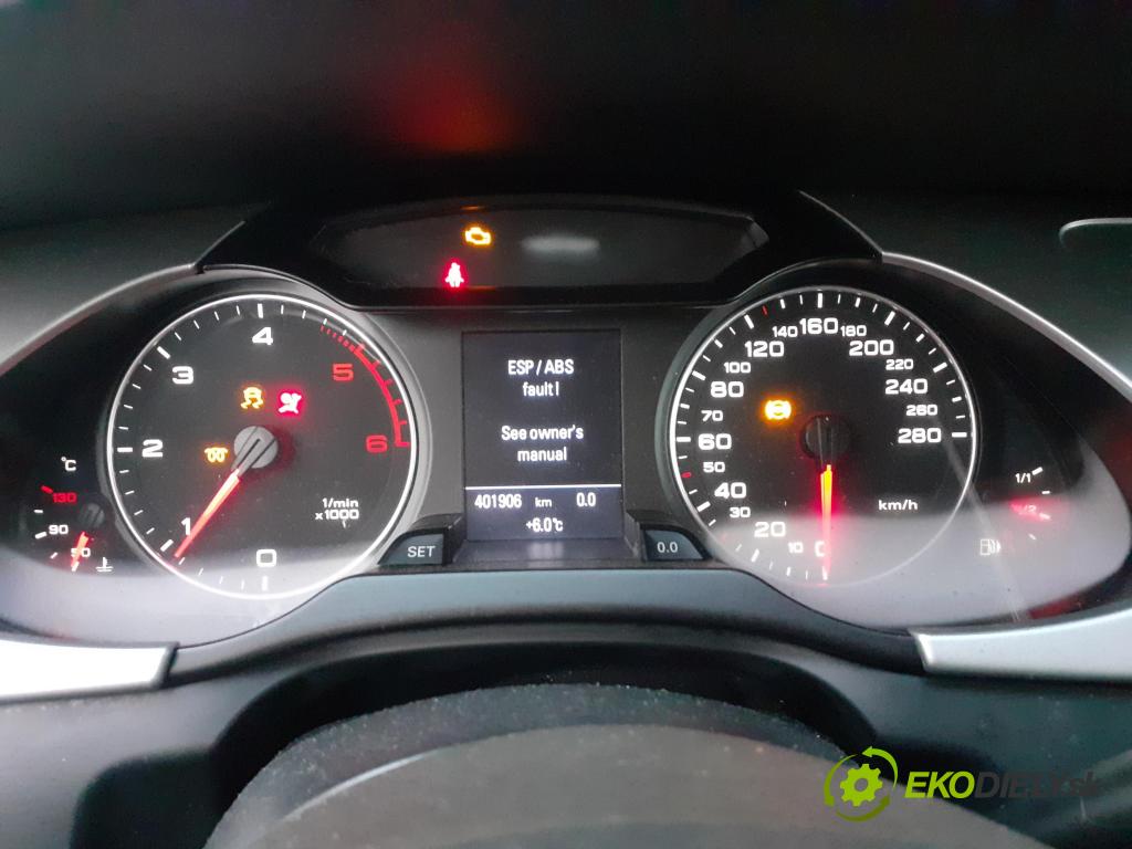 AUDI A4 Avant (8K5, B8) KOMBI 2009 105,00 2.0 TDI - CAGA 1968,00 Prístrojovka elektrický 8K0920930D ; 503002371402