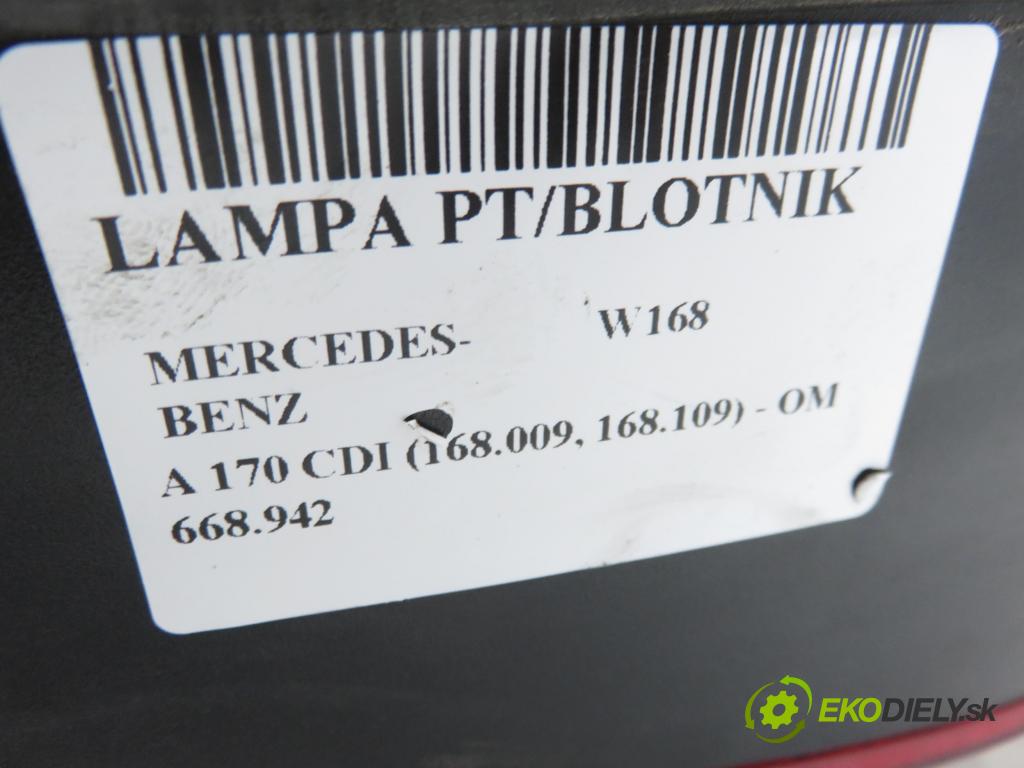 MERCEDES-BENZ KLASA A (W168) HB 2002 70,00 A 170 CDI 95 - OM 668.942 1689,00 světlo pravé zadní A1688208064R
