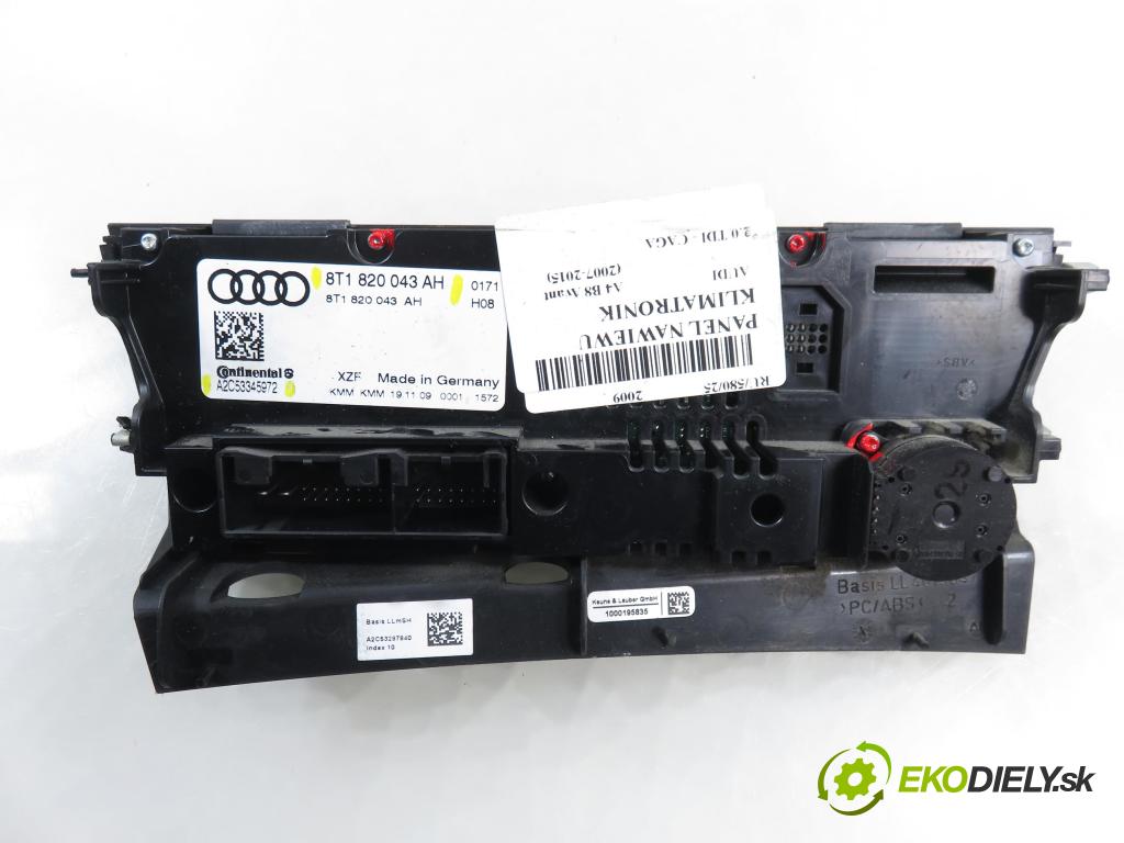 AUDI A4 Avant (8K5, B8) KOMBI 2009 105,00 2.0 TDI - CAGA 1968,00 Panel kúrenia KLIMATRONIK 8T1820043AH ; A2C53345972