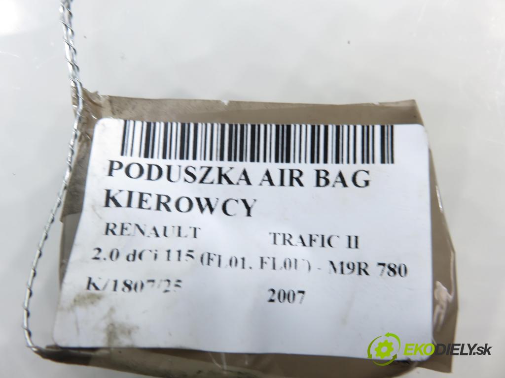 RENAULT TRAFIC II Skrzynia (FL) FURGON 2007 84,00 2.0 dCi 115 - M9R 780 1995,00 AirBag air BAG volantu 8200136331B ; 91167639