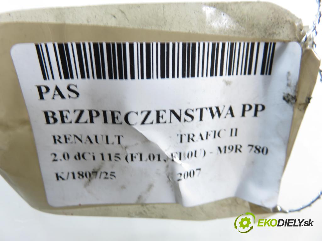 RENAULT TRAFIC II Skrzynia (FL) FURGON 2007 84,00 2.0 dCi 115 - M9R 780 1995,00 držák BEZPEČNOST PP 300778A ; 52213