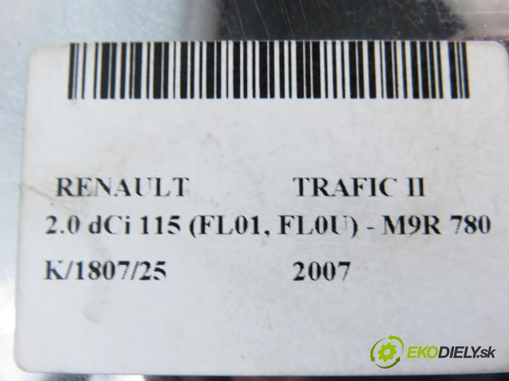 RENAULT TRAFIC II Skrzynia (FL) FURGON 2007 84,00 2.0 dCi 115 - M9R 780 1995,00 zpětné zrcátko PM