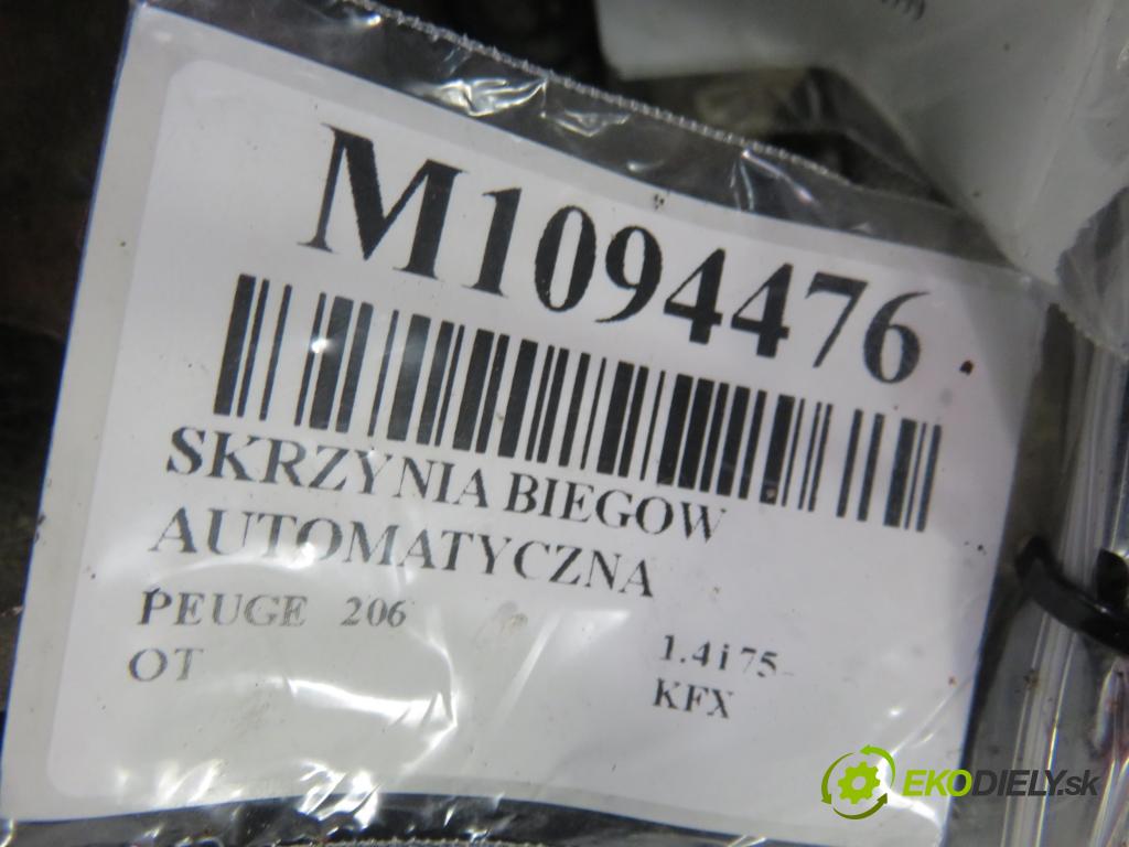 PEUGEOT 206 liftback (2A/C) HB 1999 55,00 1.4 i 75 -  KFX 1361,00 Prevodovka automatická 20TS06