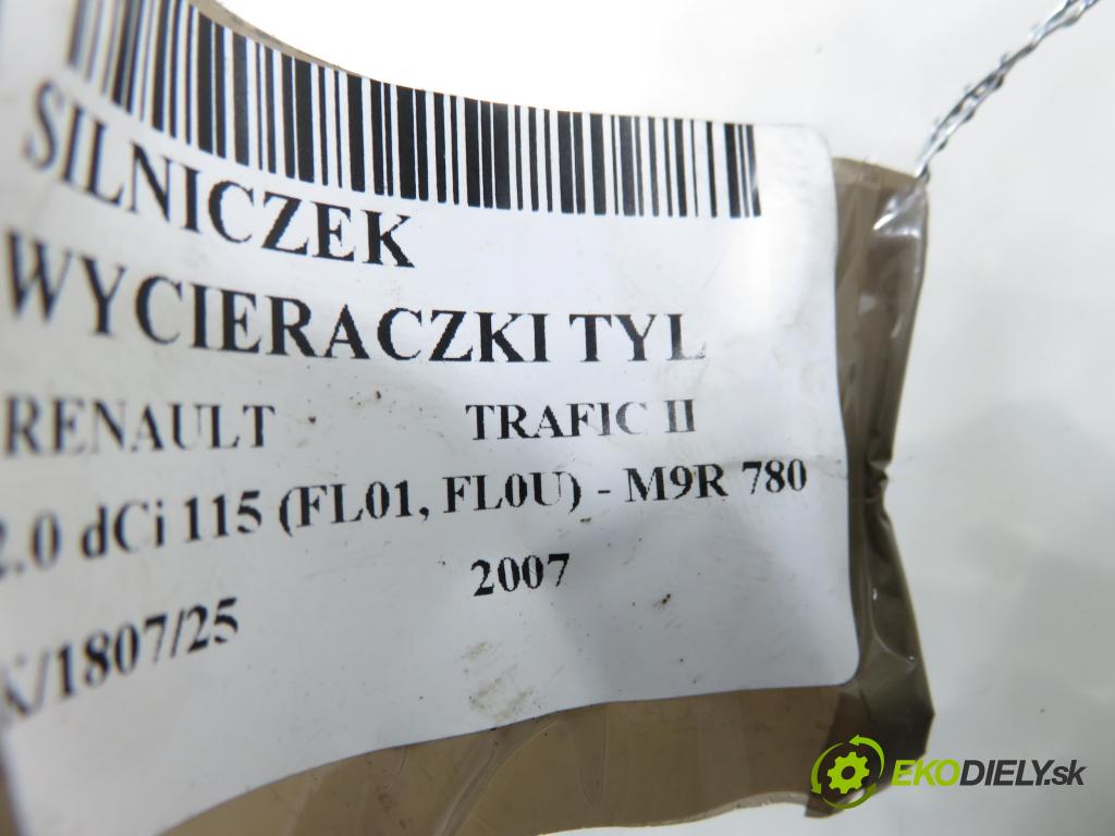 RENAULT TRAFIC II Skrzynia (FL) FURGON 2007 84,00 2.0 dCi 115 - M9R 780 1995,00 Motorček stierače zadné